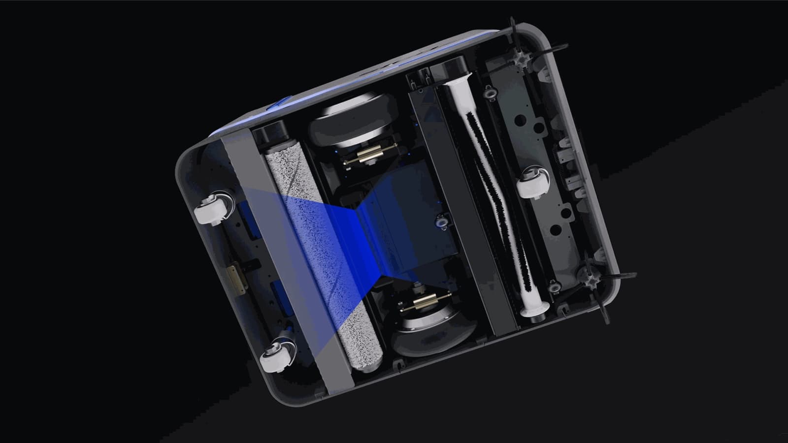 Światło UV-C sterylizujące mop walcowy pod robotem Sveabot S100 Pro M